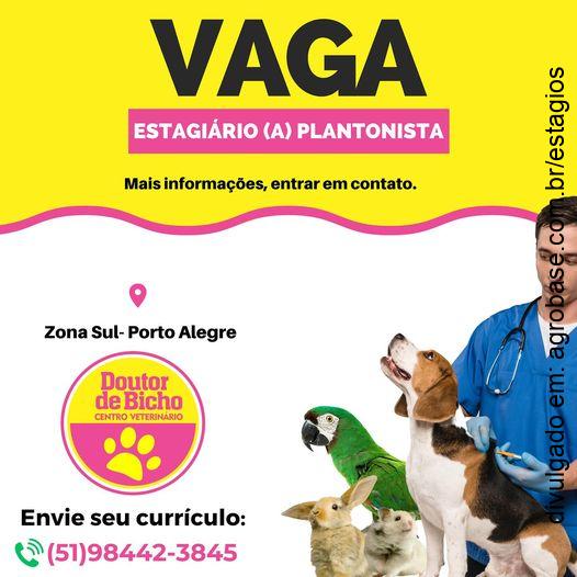 Estagiário med. veterinário plantonista – Porto Alegre/RS [zona sul]