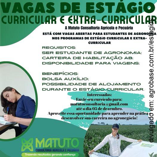 Estágio consultoria agrícola e pecuária – RO