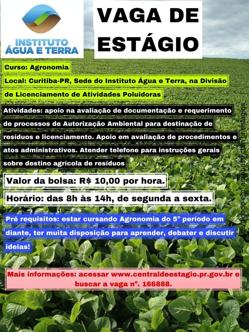 Estágio em agronomia – Curitiba/PR