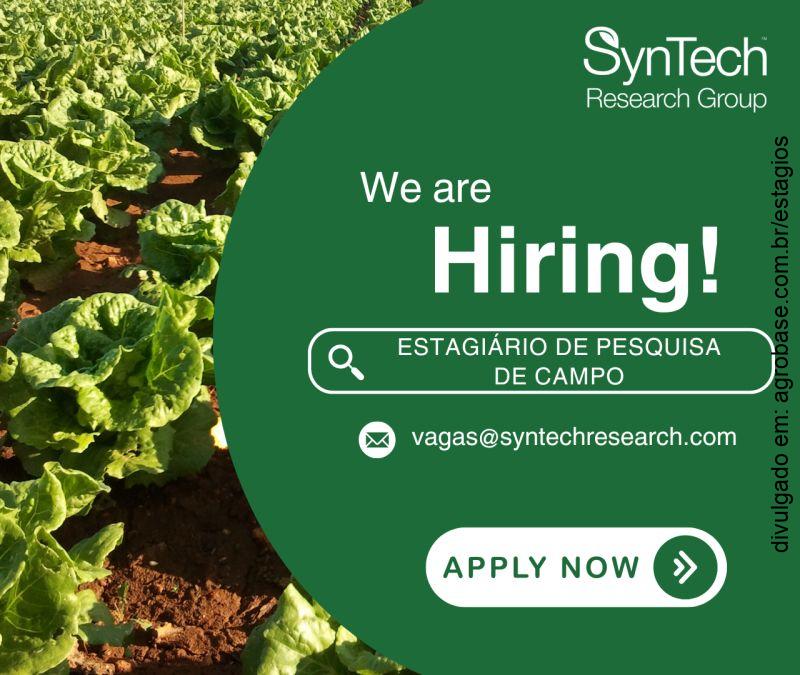 Estagiário de pesquisa de campo – Palmeiras de Goiás/GO