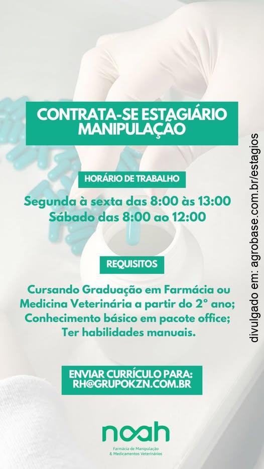 Estagiário manipulação – Londrina/PR