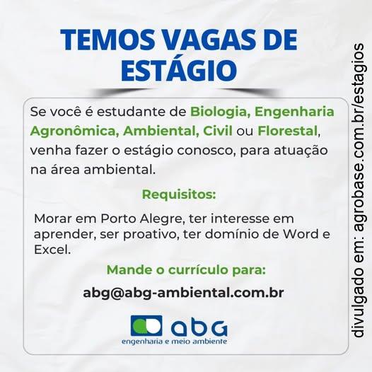Estágio meio ambiente – Porto Alegre/RS