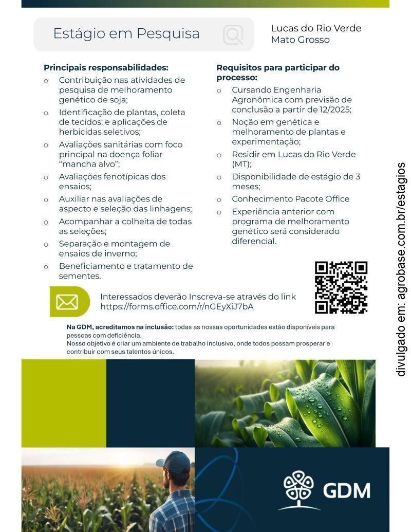 Estágio em pesquisa – Lucas do Rio Verde/MT