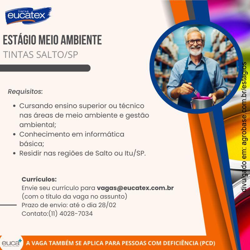 Estágio meio ambiente – Salto ou Itu/SP