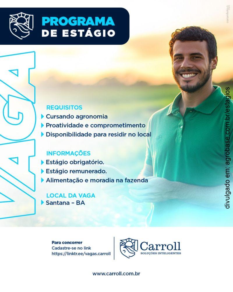 Programa de estágio Carroll Farms – Santana/BA