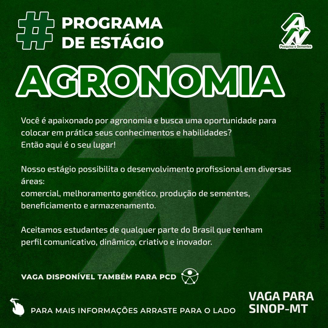 Programa de estágio agronomia – Sinop/MT