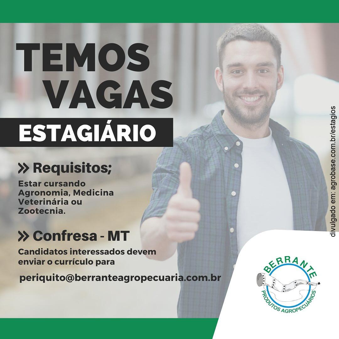 Estagiário loja produtos agropecuários – Confresa/MT