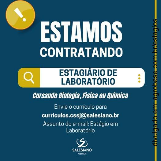 Estágio no laboratório – Resende/RJ