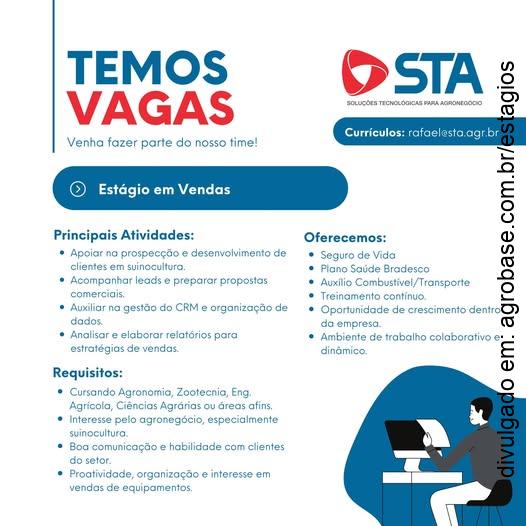 Estágio em vendas – Joinville/SC