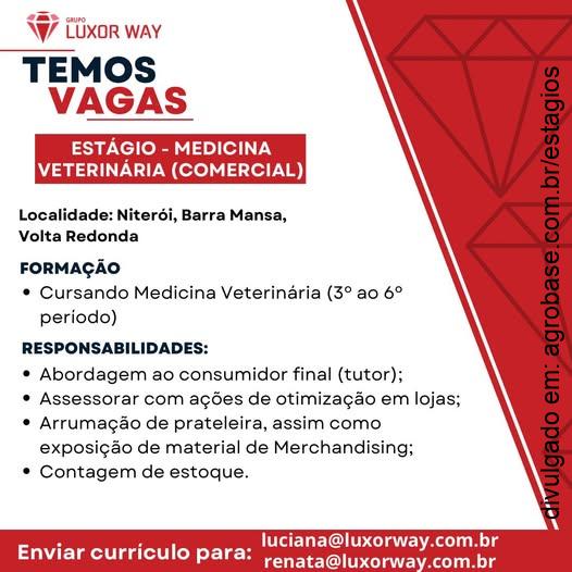 Estagiário medicina veterinária – Rio de Janeiro/RJ