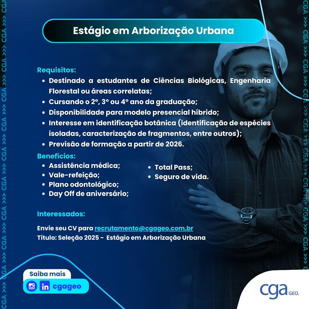 Estágio em arborização urbana – São Paulo/SP