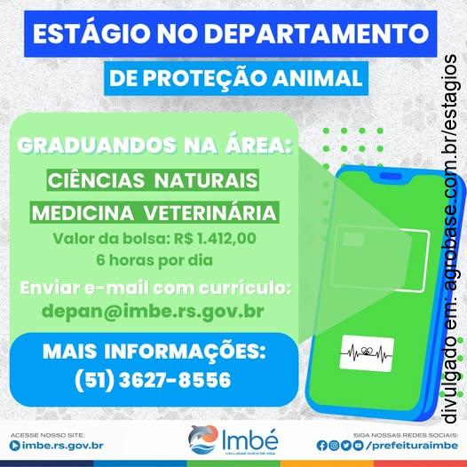 Estágio depto. de proteção animal – Imbé/RS