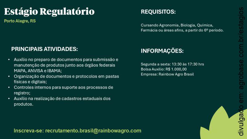 Estágio regulatório – Porto Alegre/RS