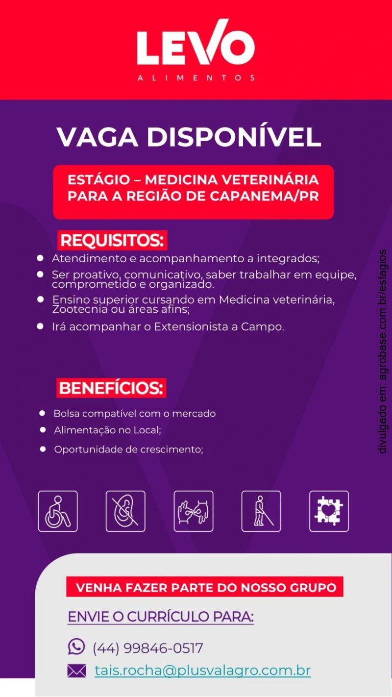 Estágio medicina veterinária – Capanema/PR.