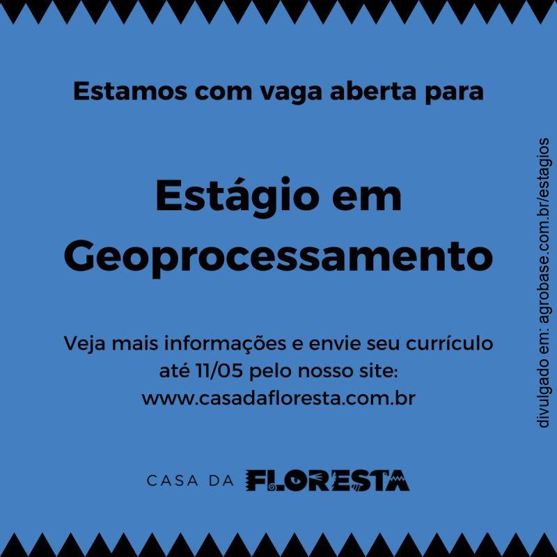 Estágio em geoprocessamento – Piracicaba/SP