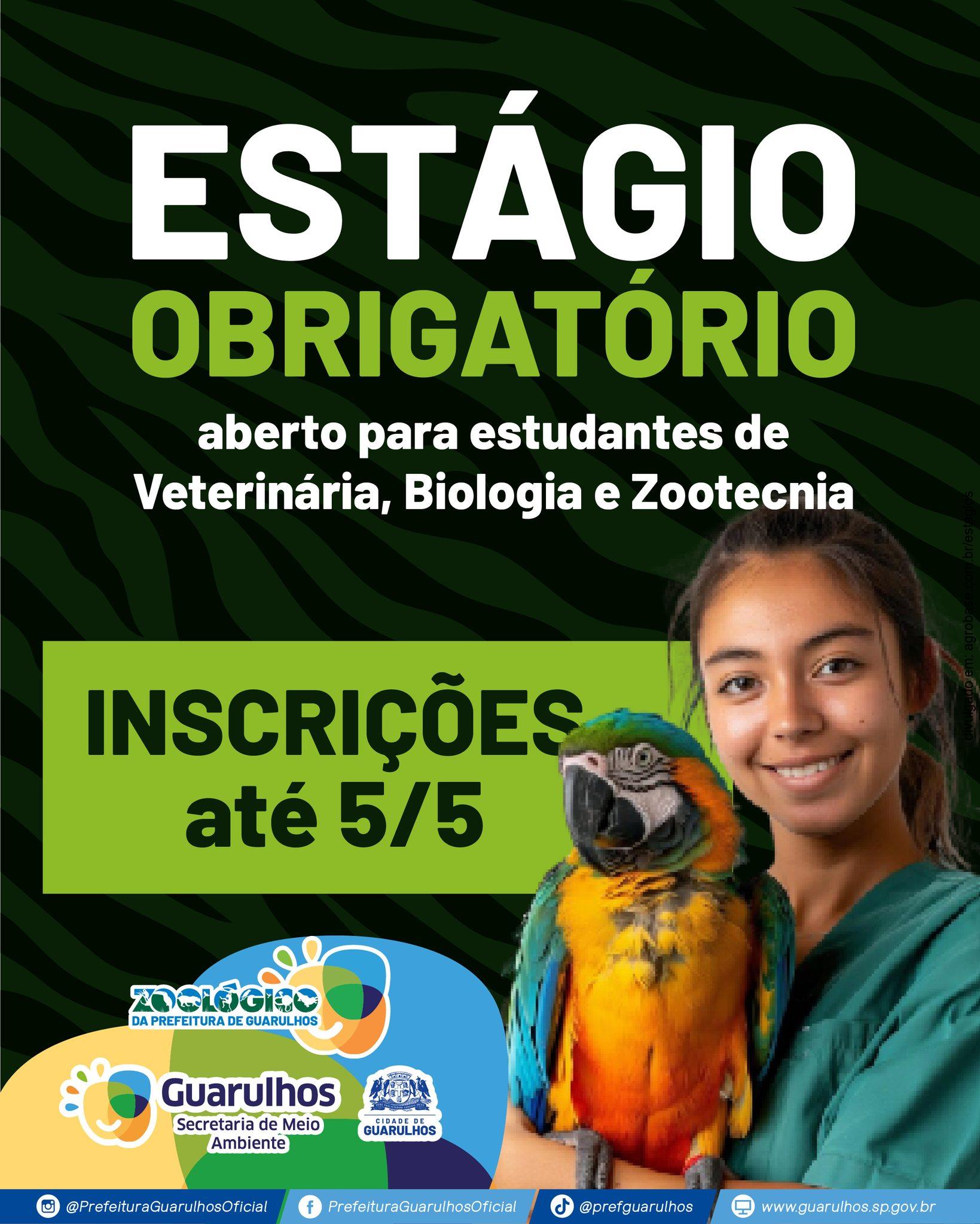 Estágio obrigatório em zoológico – Guarulhos/SP