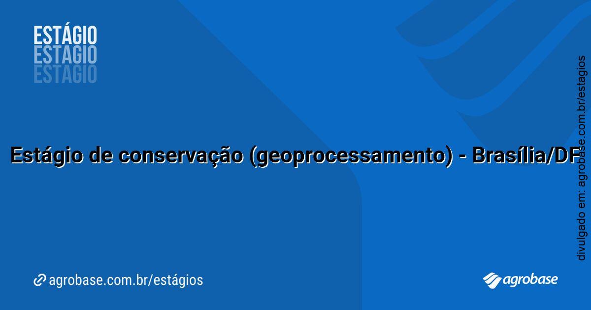 Estágio de conservação (geoprocessamento) – Brasília/DF