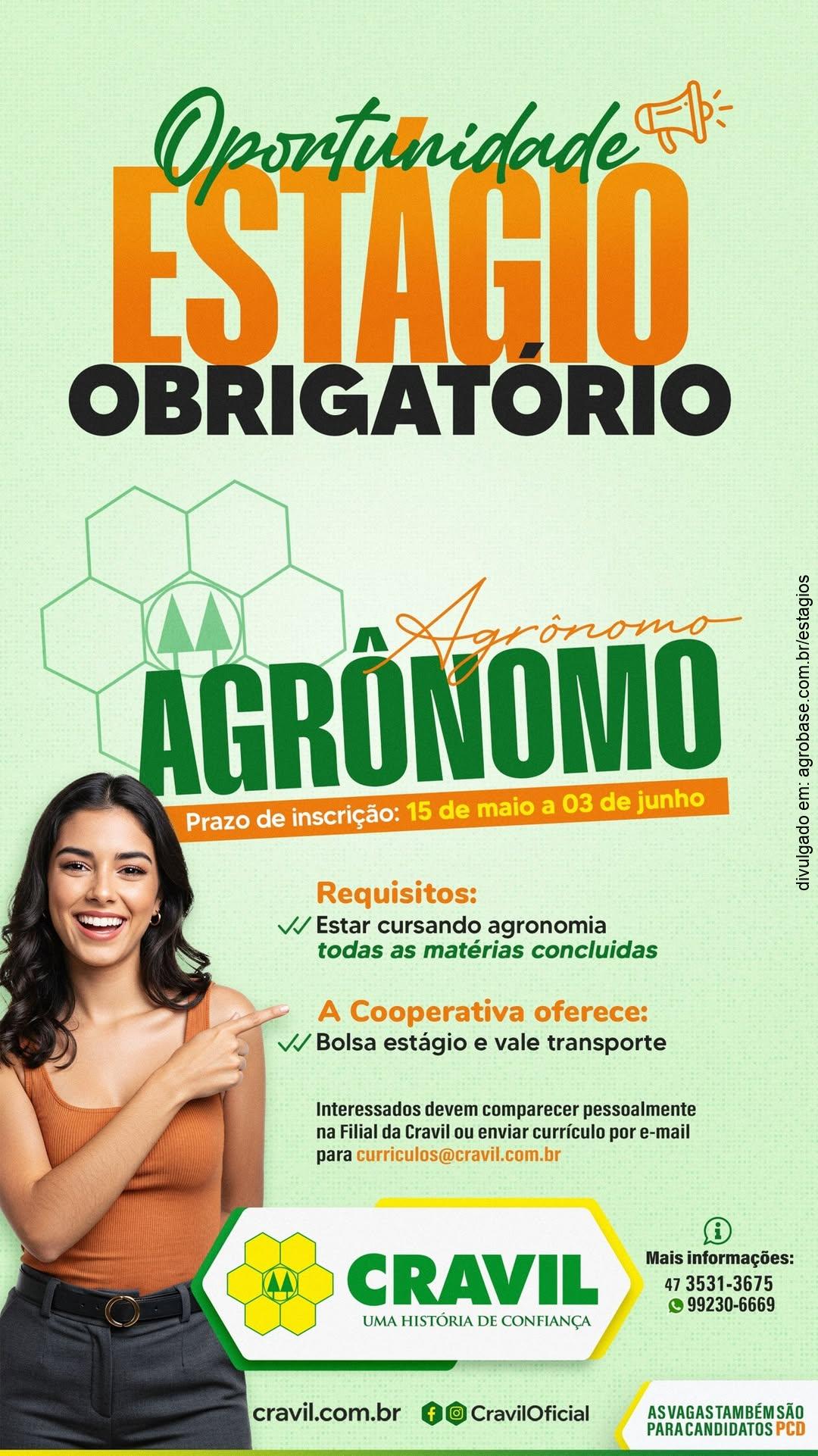 Estágio obrigatório agrônomo – SC