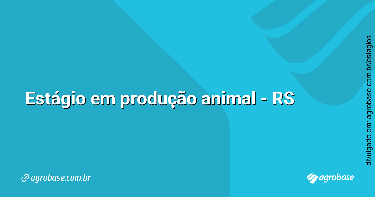 Estágio em produção animal – RS