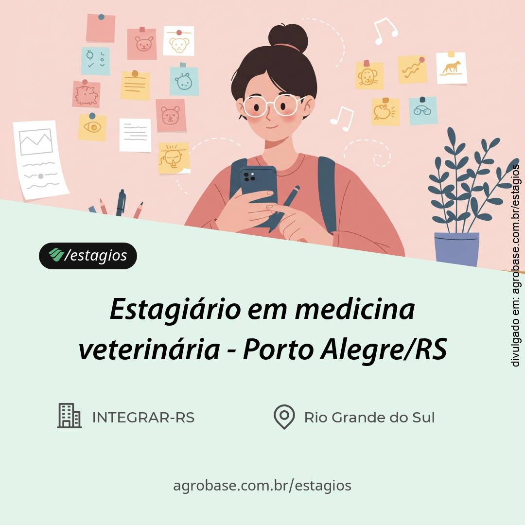 Estagiário em medicina veterinária – Porto Alegre/RS