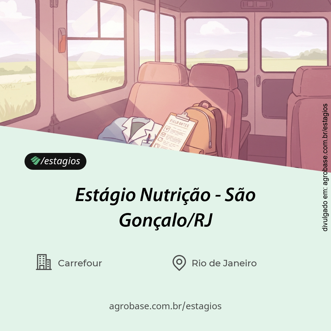 Estágio setor nutrição [supermercado] – São Gonçalo/RJ
