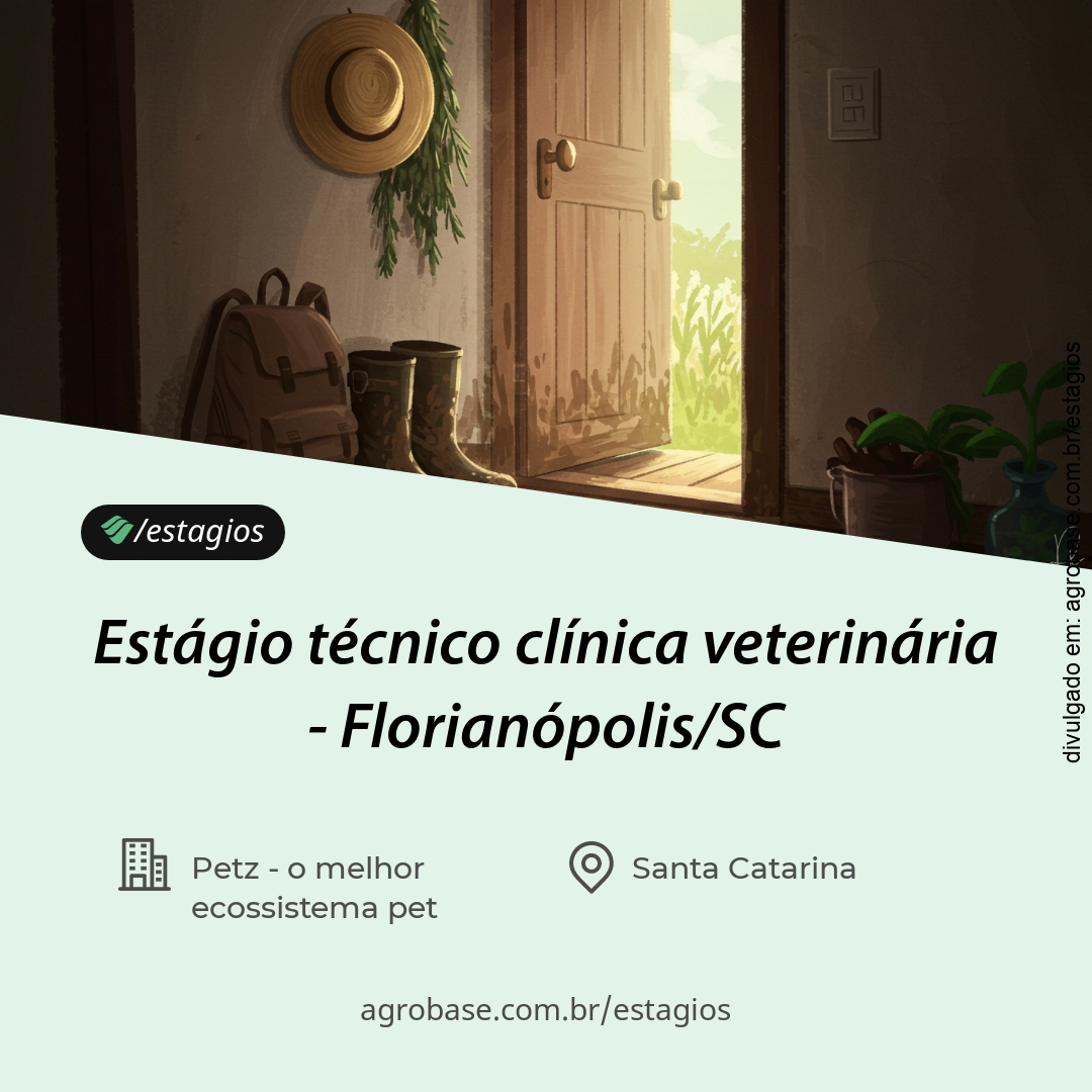 Estágio técnico clínica veterinária – Florianópolis/SC