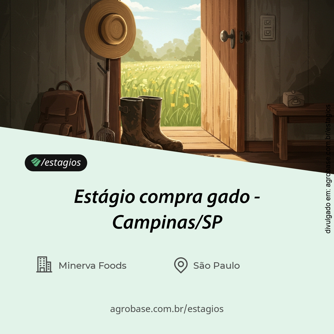 Estágio compra gado – Campinas/SP