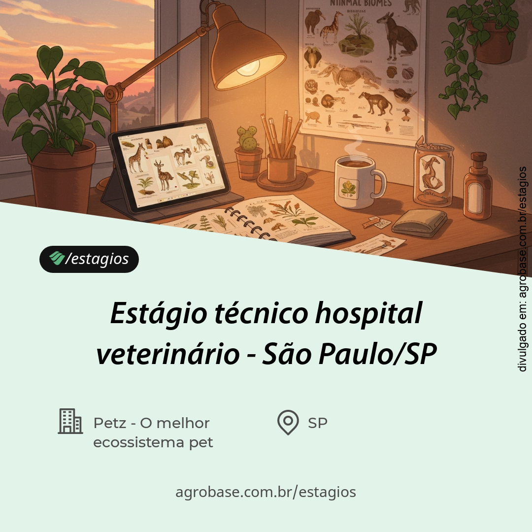 Estágio técnico hospital veterinário – São Paulo/SP