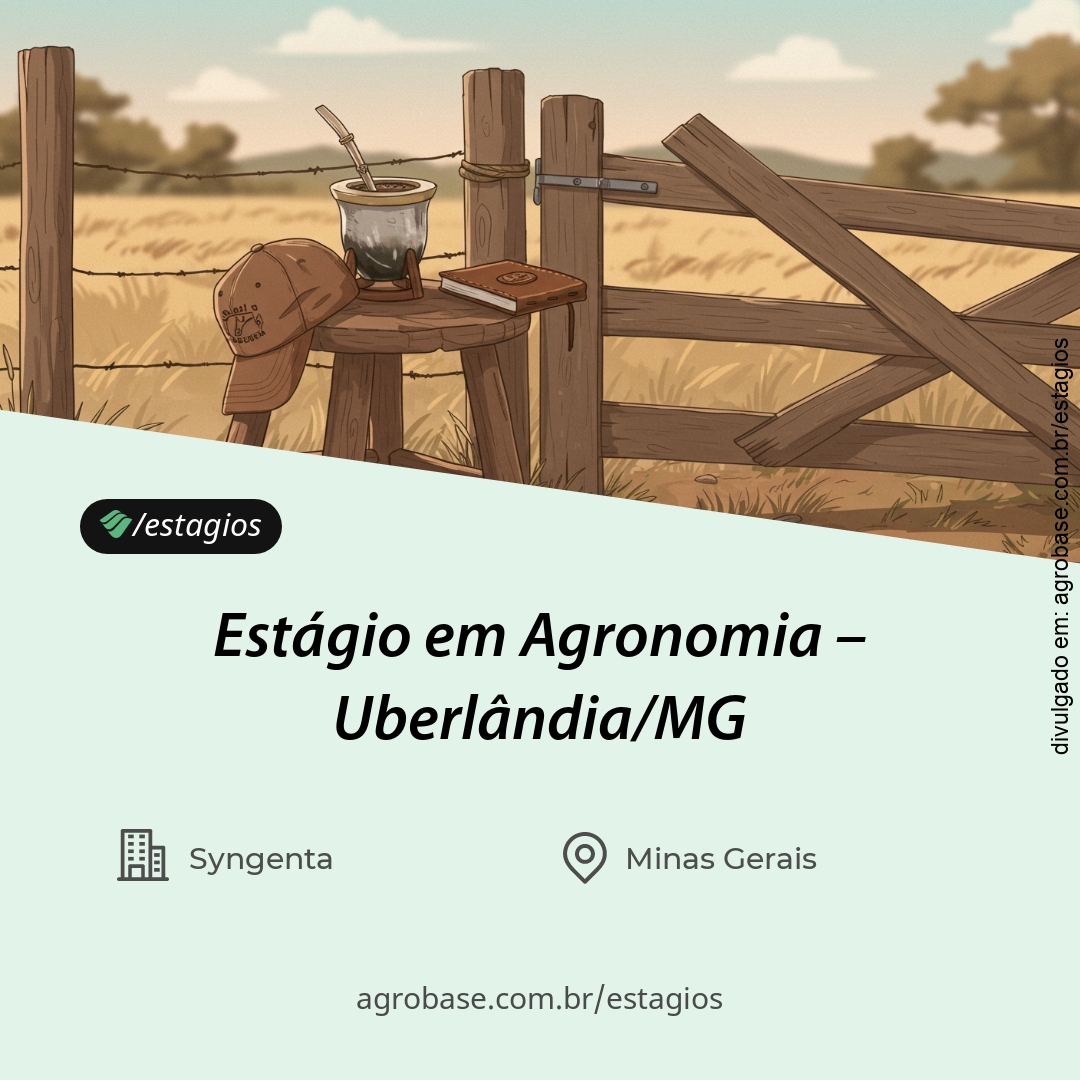 Estágio em agronomia – Uberlândia/MG