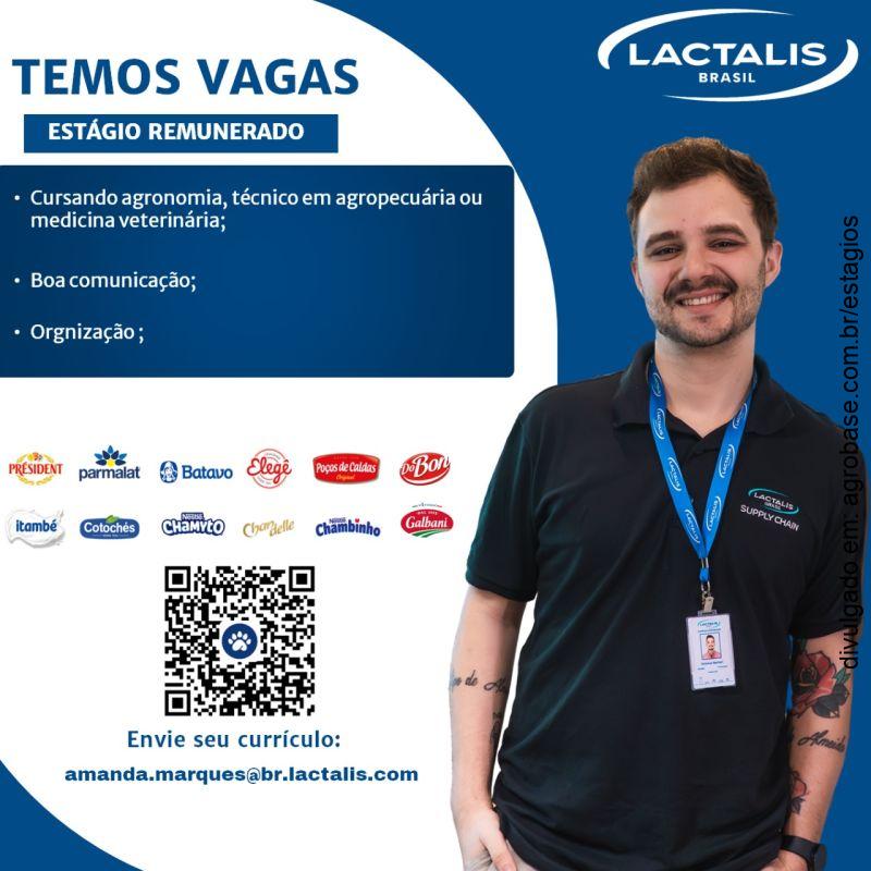 Estágio remunerado Lactalis – Três de Maio/RS