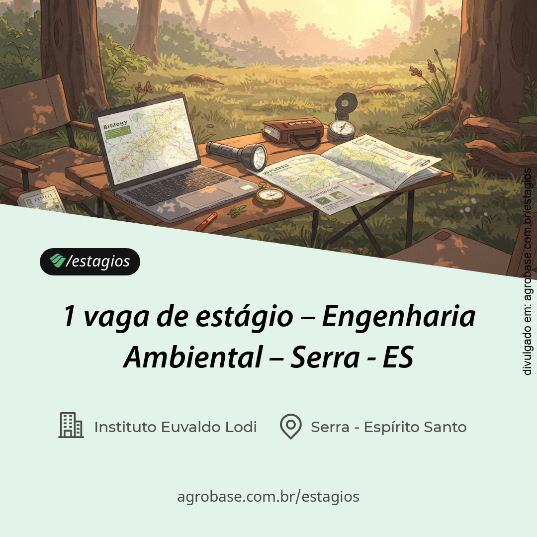 Vaga de estágio engenharia ambiental – Serra/ES