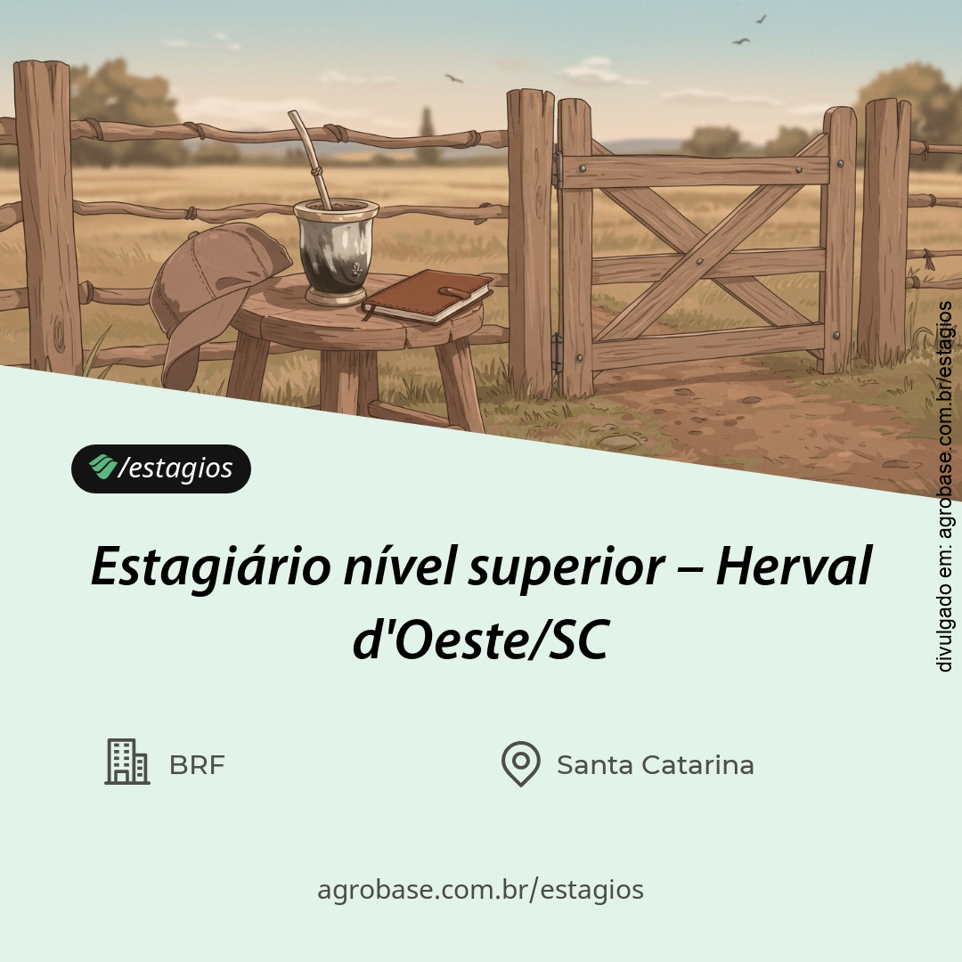 Estagiário nível superior – Herval d’Oeste/SC