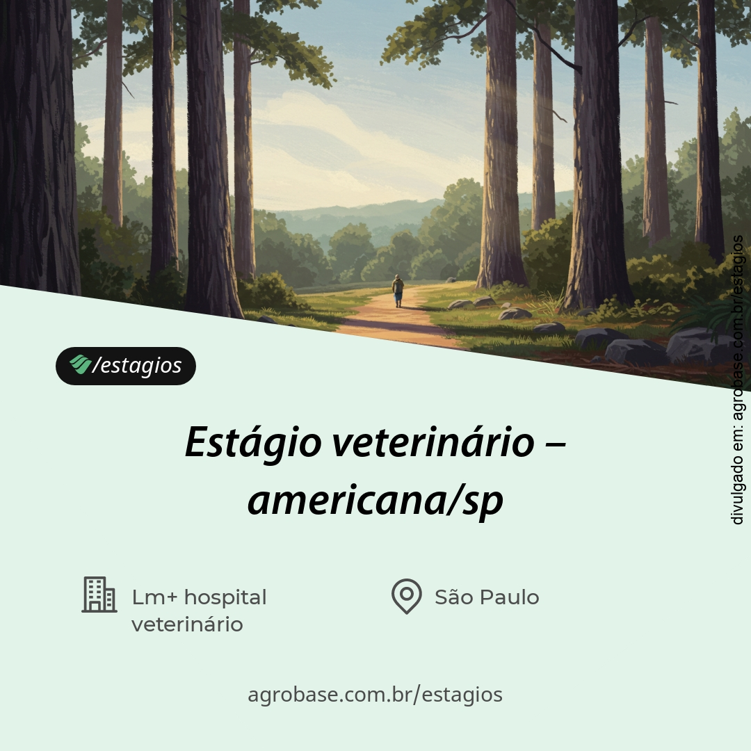 Estágio veterinário – Americana/SP
