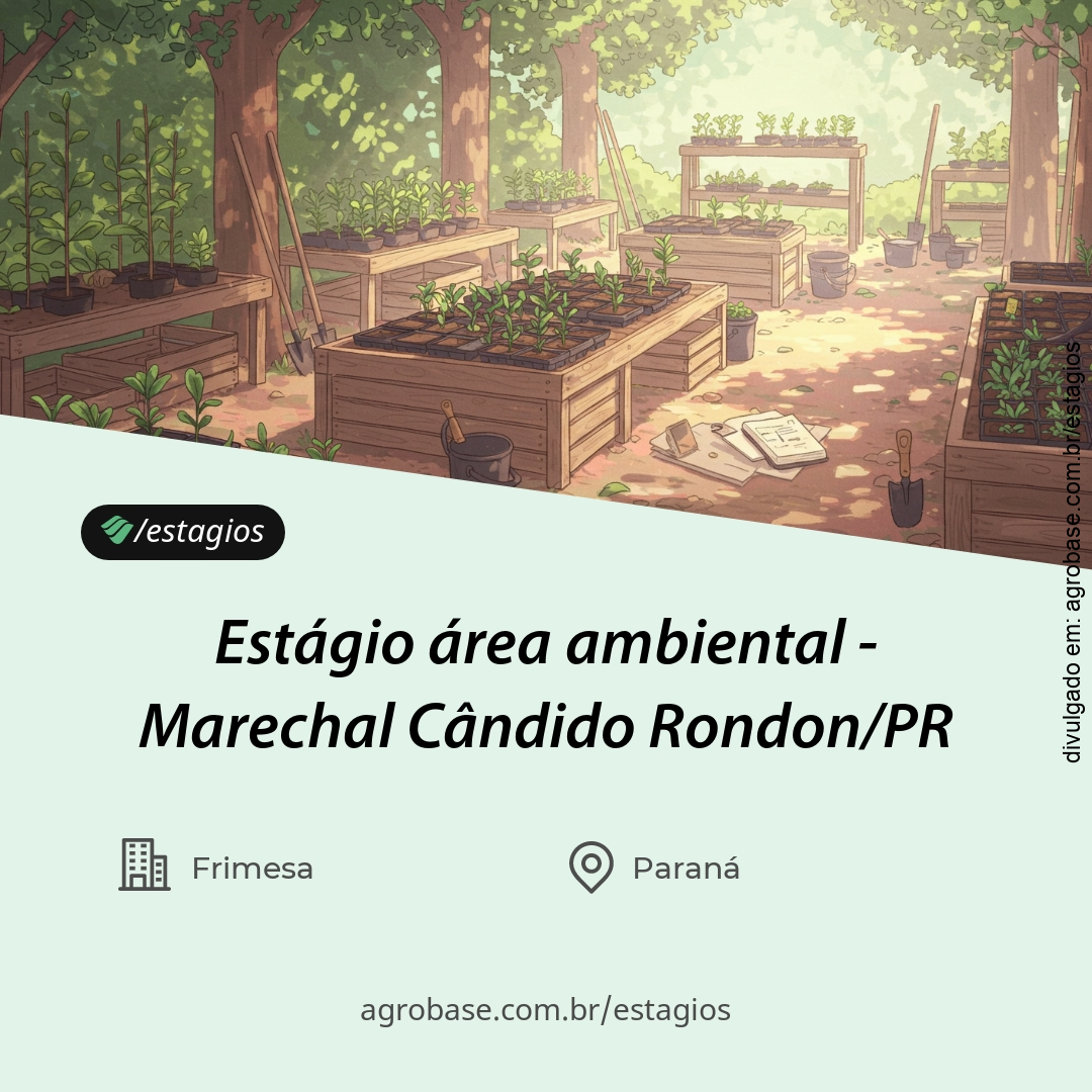 Estágio área ambiental – Marechal Cândido Rondon/PR