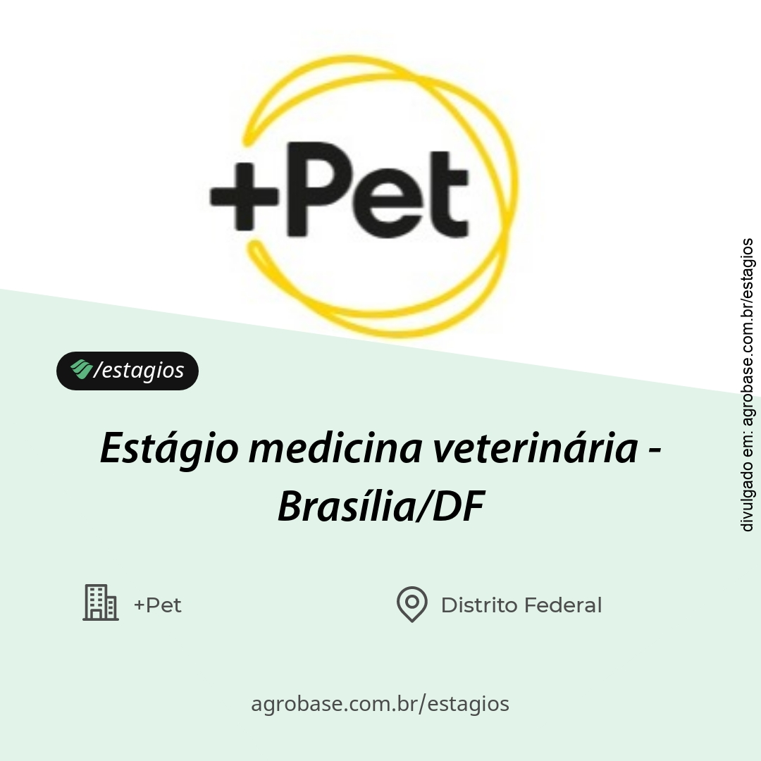 Estágio medicina veterinária – Brasília/DF