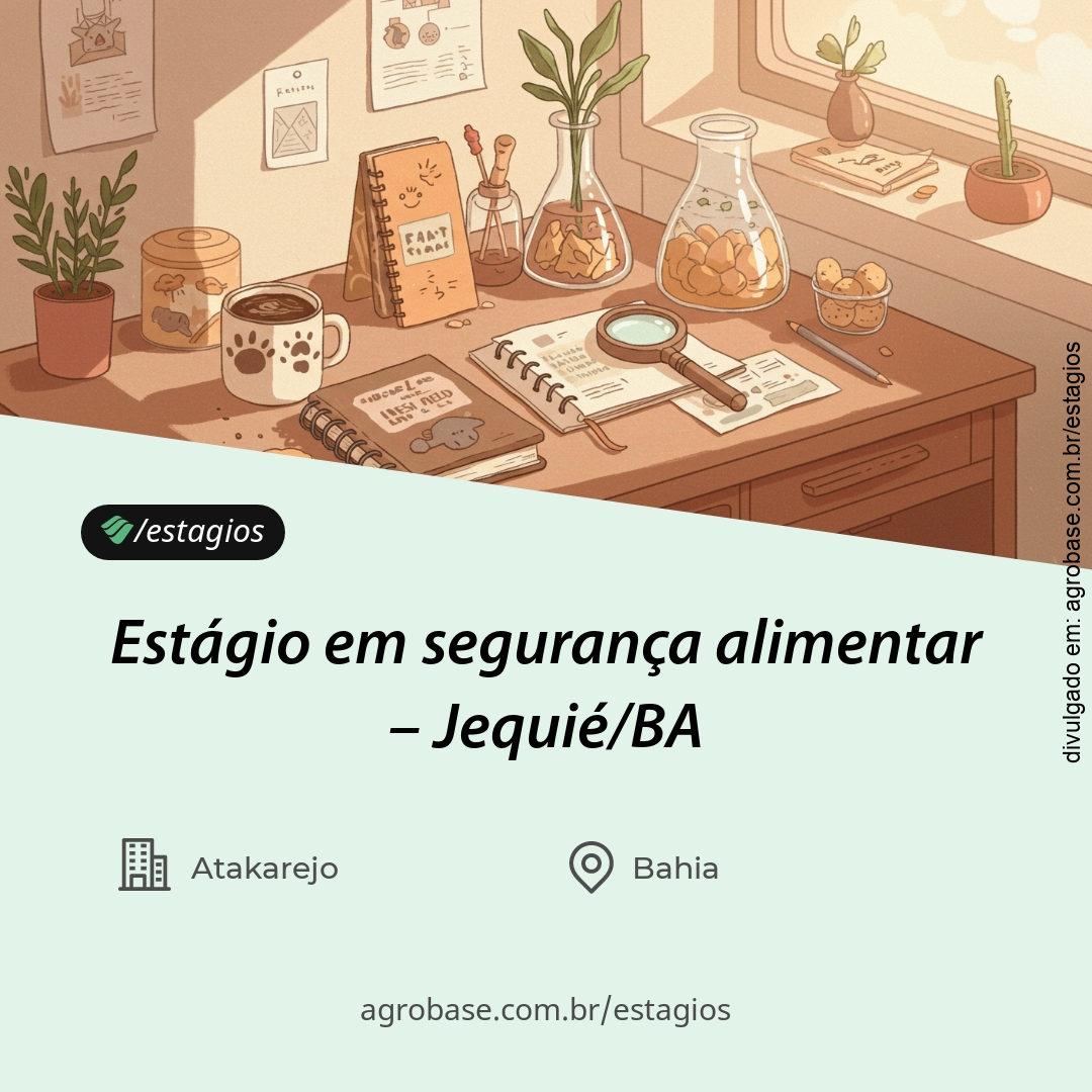 Estágio em segurança alimentar – Jequié/BA