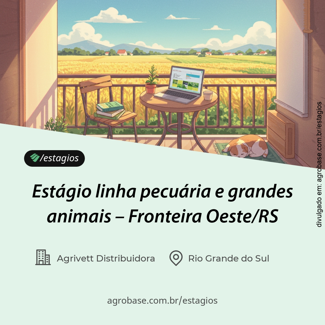 Estágio linha pecuária e grandes animais – Fronteira Oeste/RS