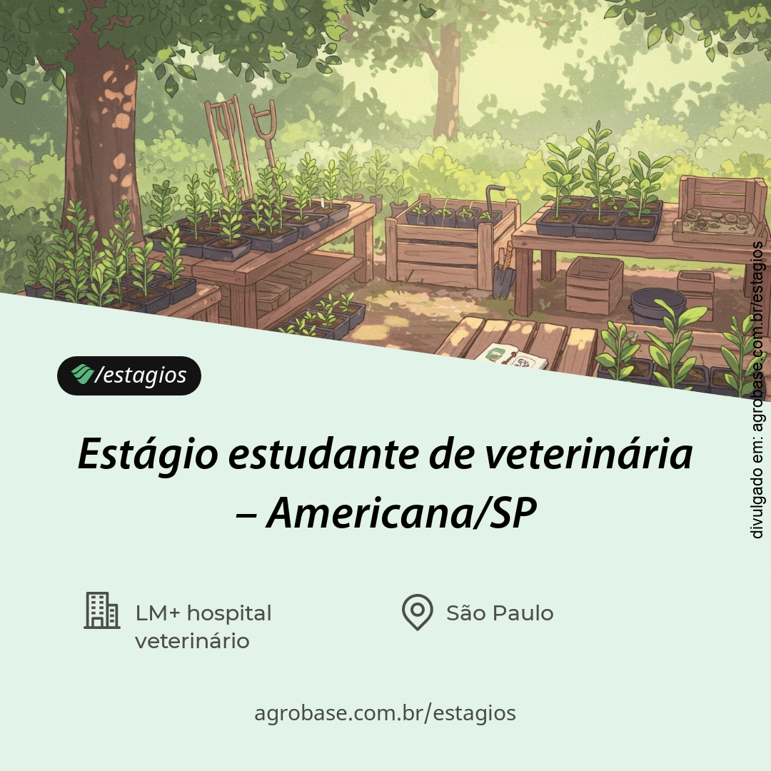 Estágio estudante de veterinária – Americana/SP
