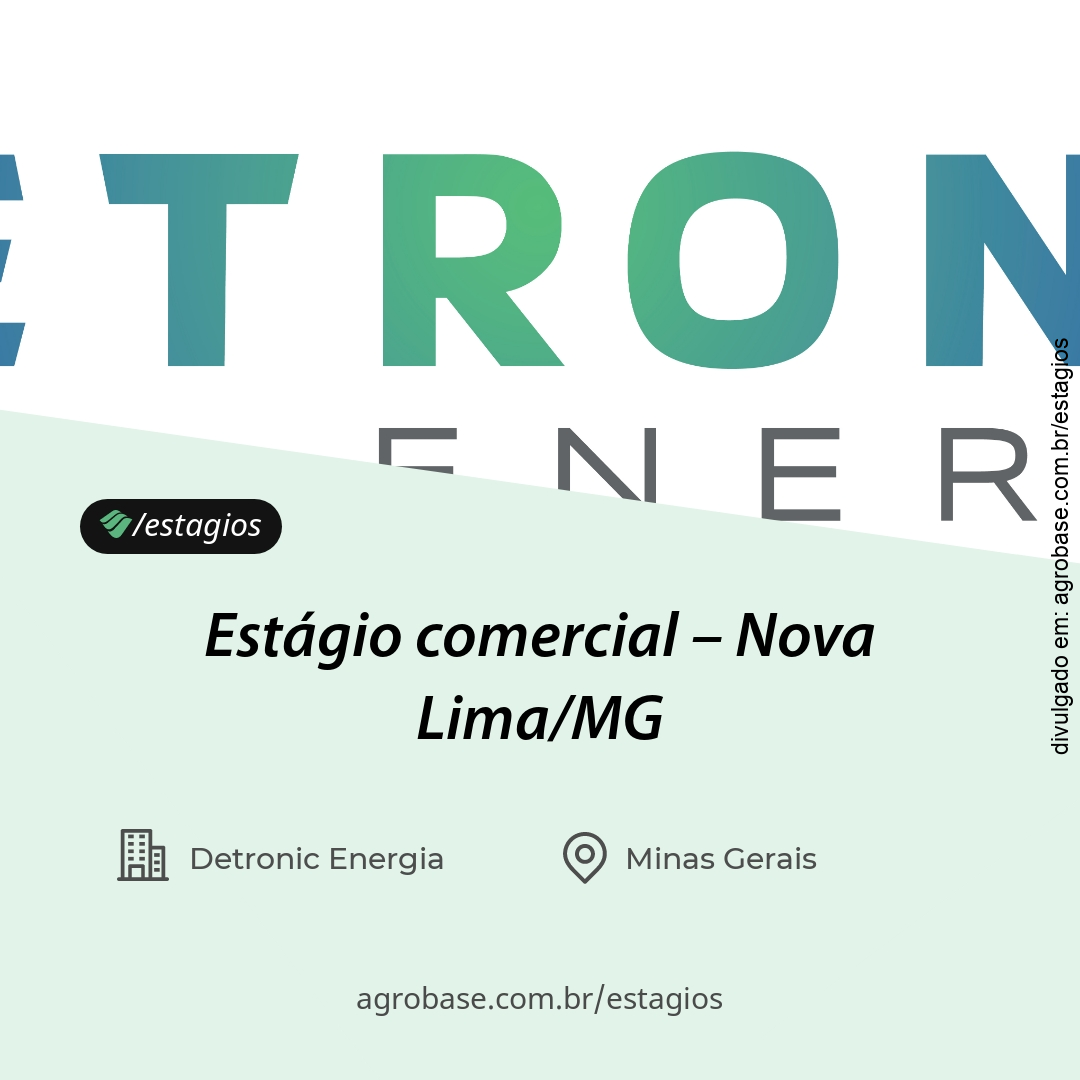 Estágio comercial – Nova Lima/MG