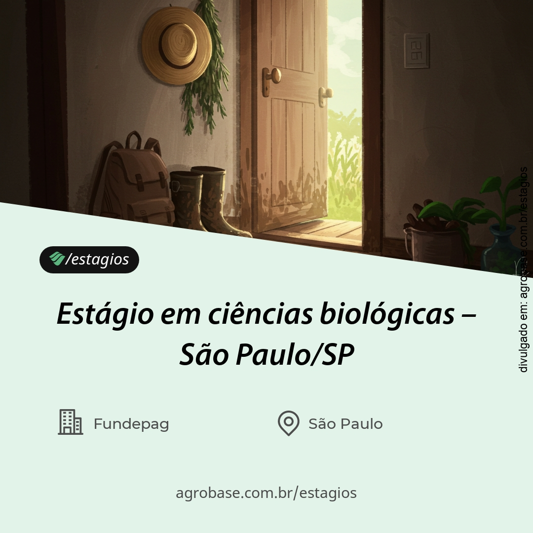 Estágio em ciências biológicas – São Paulo/SP