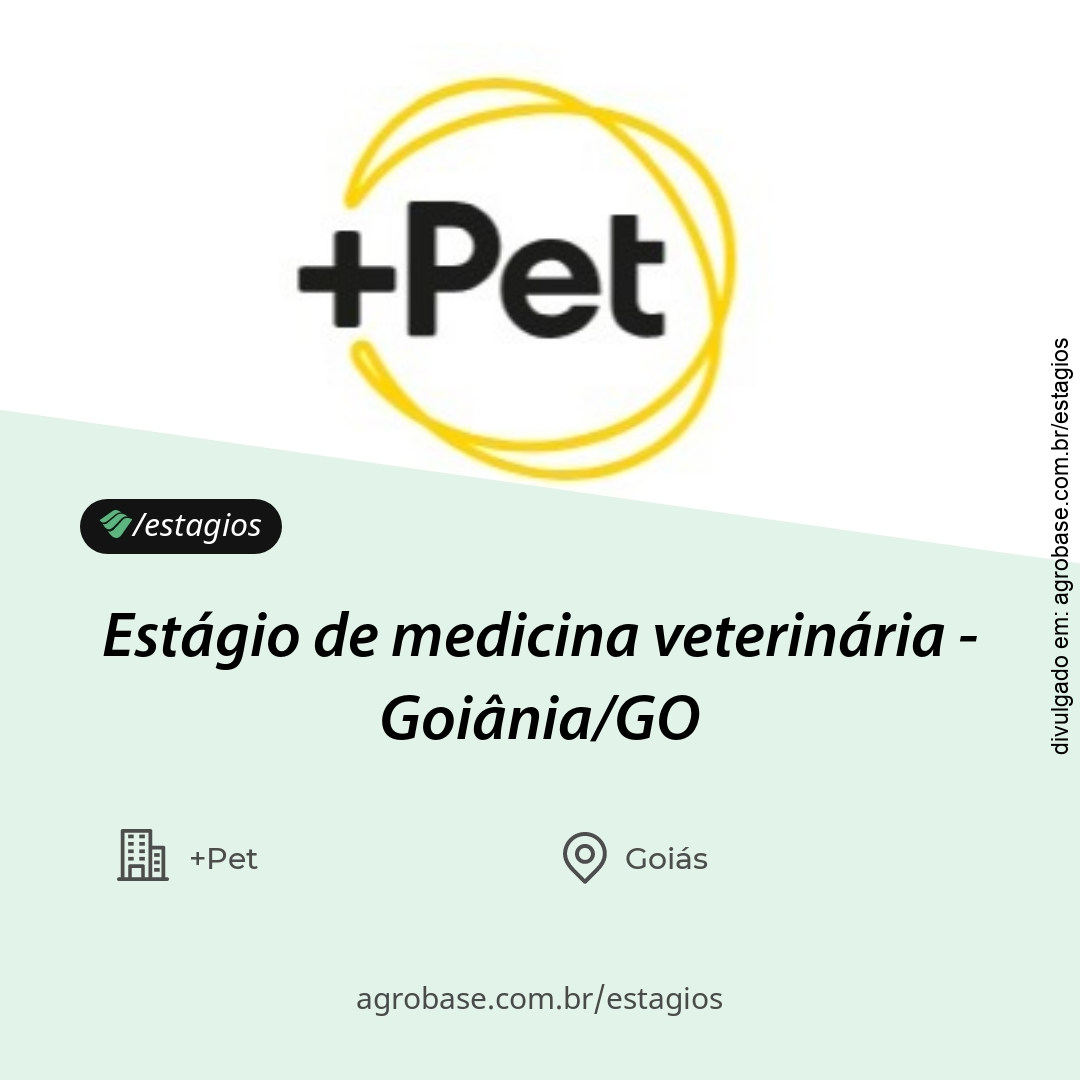 Estágio de medicina veterinária – Goiânia/GO