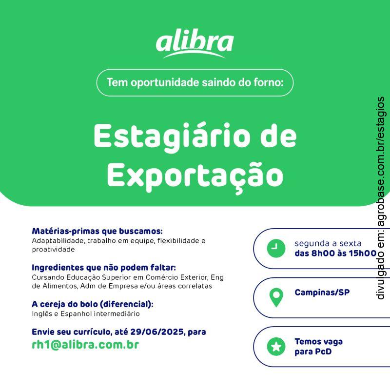 Estágio de exportação – Campinas/SP