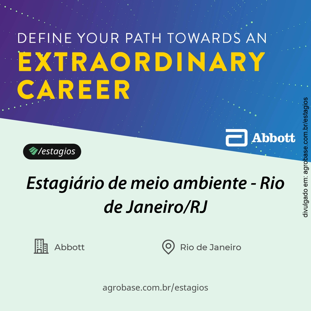 Estagiário de meio ambiente – Rio de Janeiro/RJ