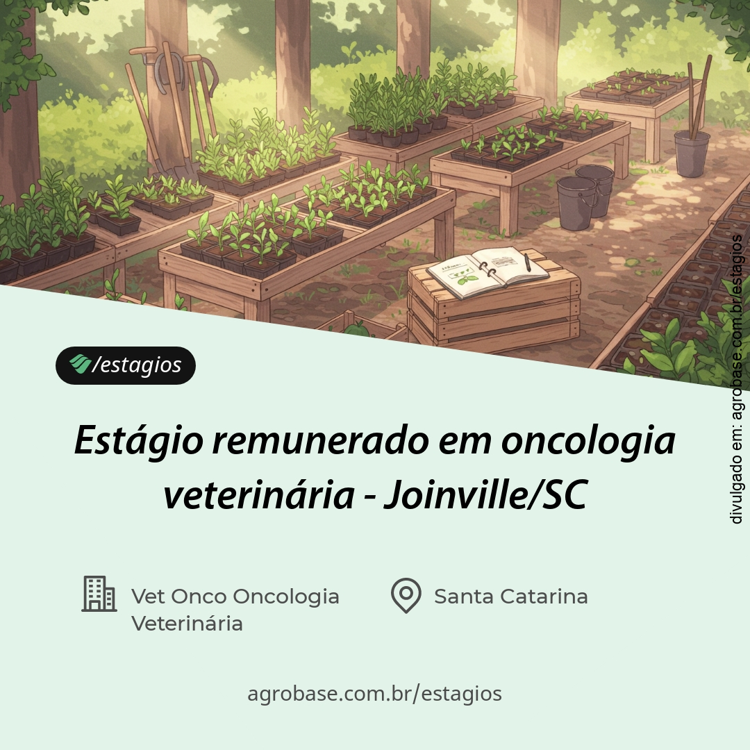 Estágio remunerado em oncologia veterinária – Joinville/SC