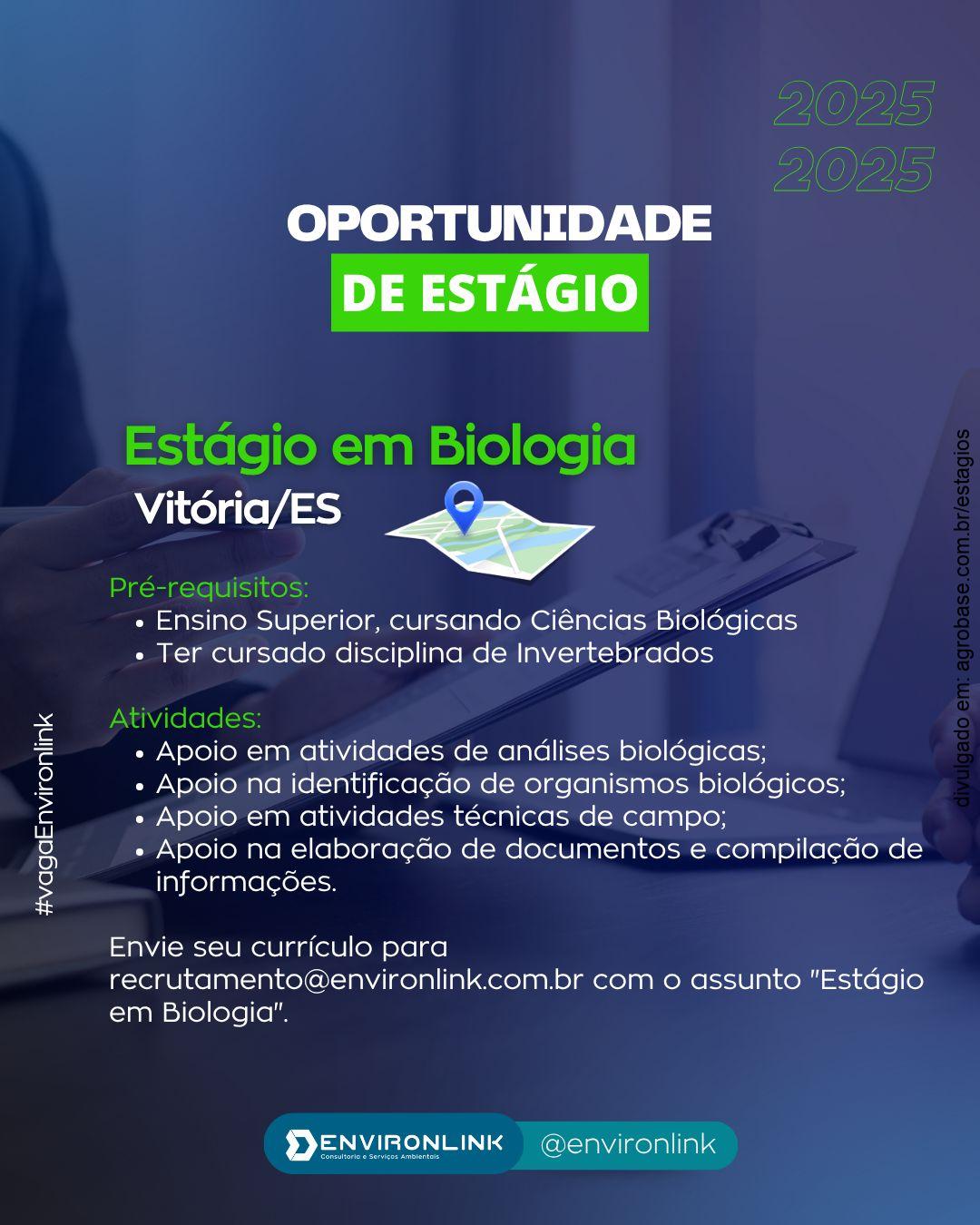 Estágio em biologia – Vitória/ES