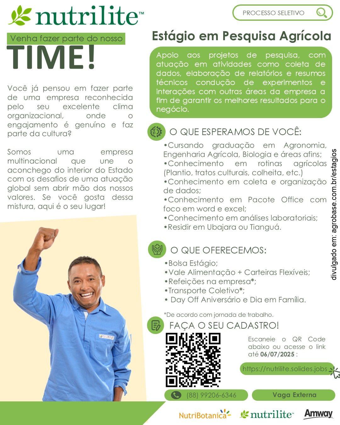 Estágio em pesquisa agrícola – Ubajara/CE