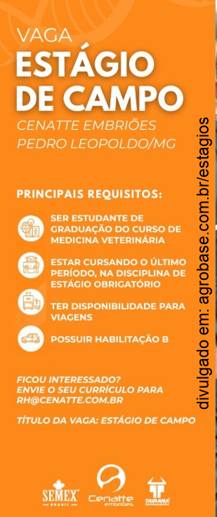 Estágio de campo – Pedro Leopoldo/MG