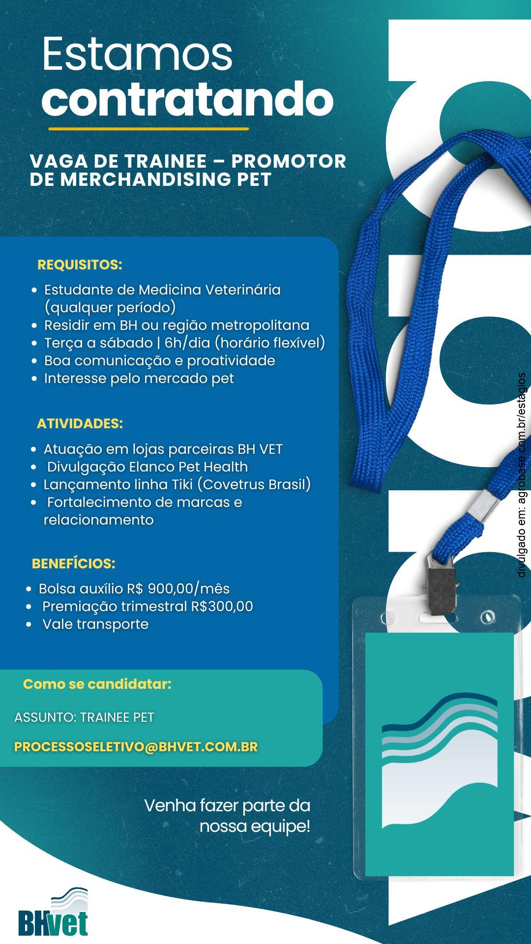 Estágio promotor de vendas – Belo Horizonte/MG