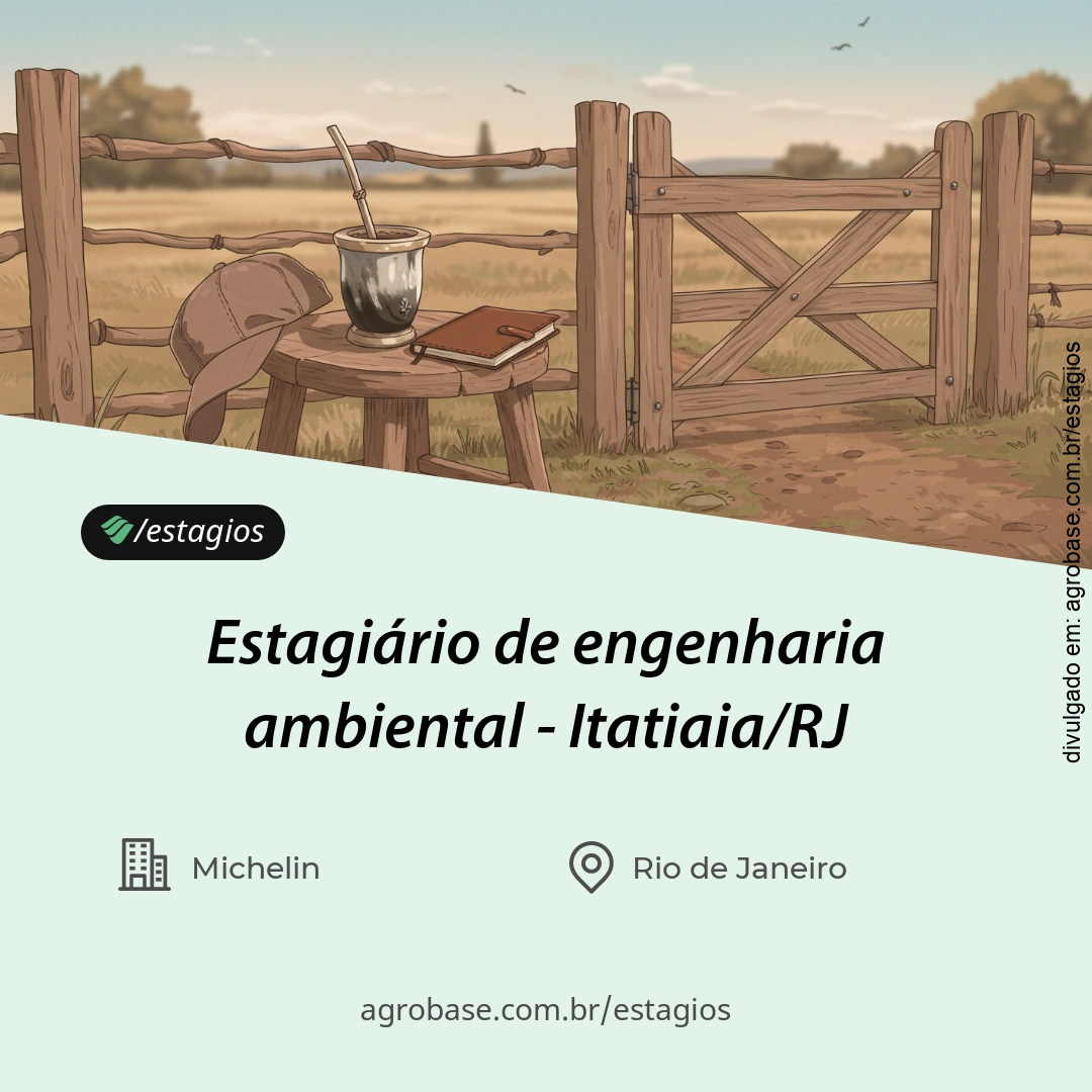 Estagiário de engenharia ambiental – Itatiaia/RJ