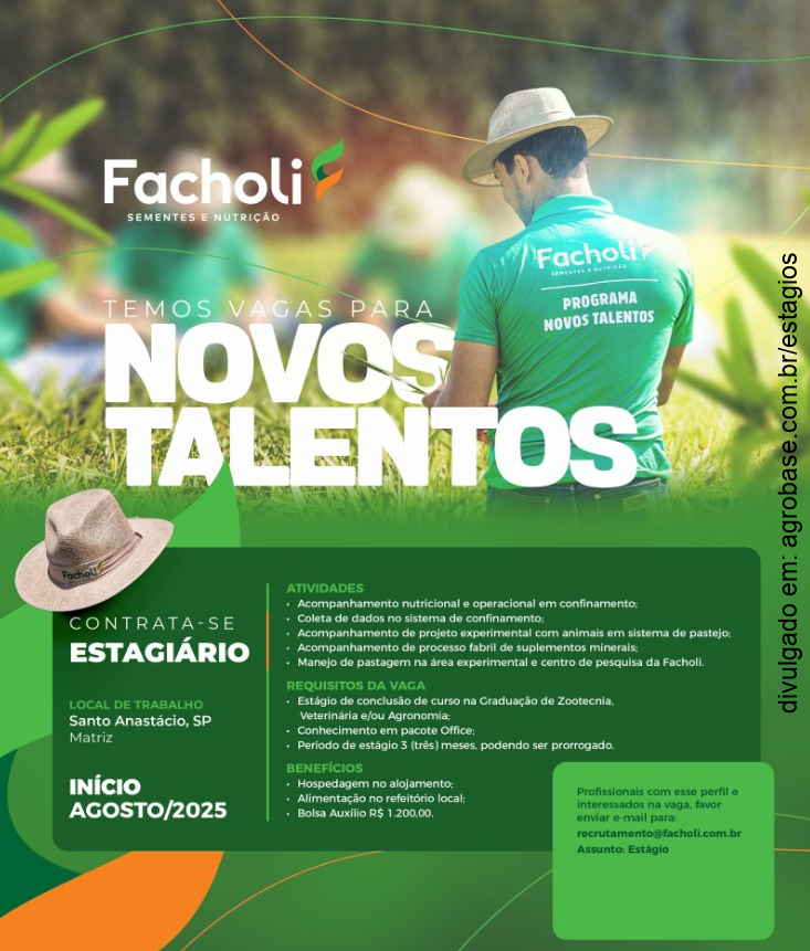 Estágio em acompanhamento nutricional e operacional em confinamento – Santo Anastácio/SP